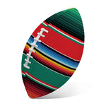Colorful Mexican Blanket Pattern Print Rugby Ball