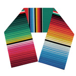 Colorful Mexican Blanket Pattern Print Scarf
