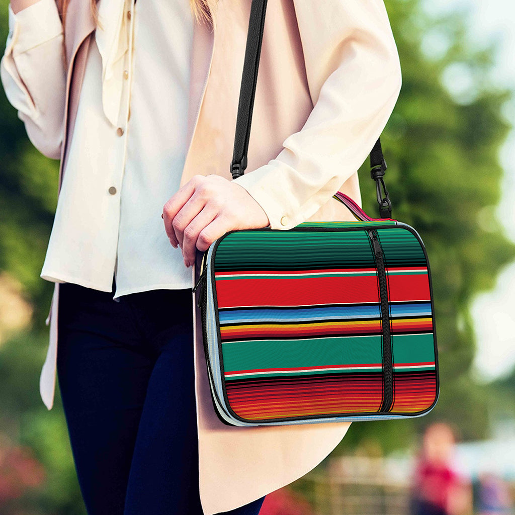 Colorful Mexican Blanket Pattern Print Shoulder Strap Bible Bag