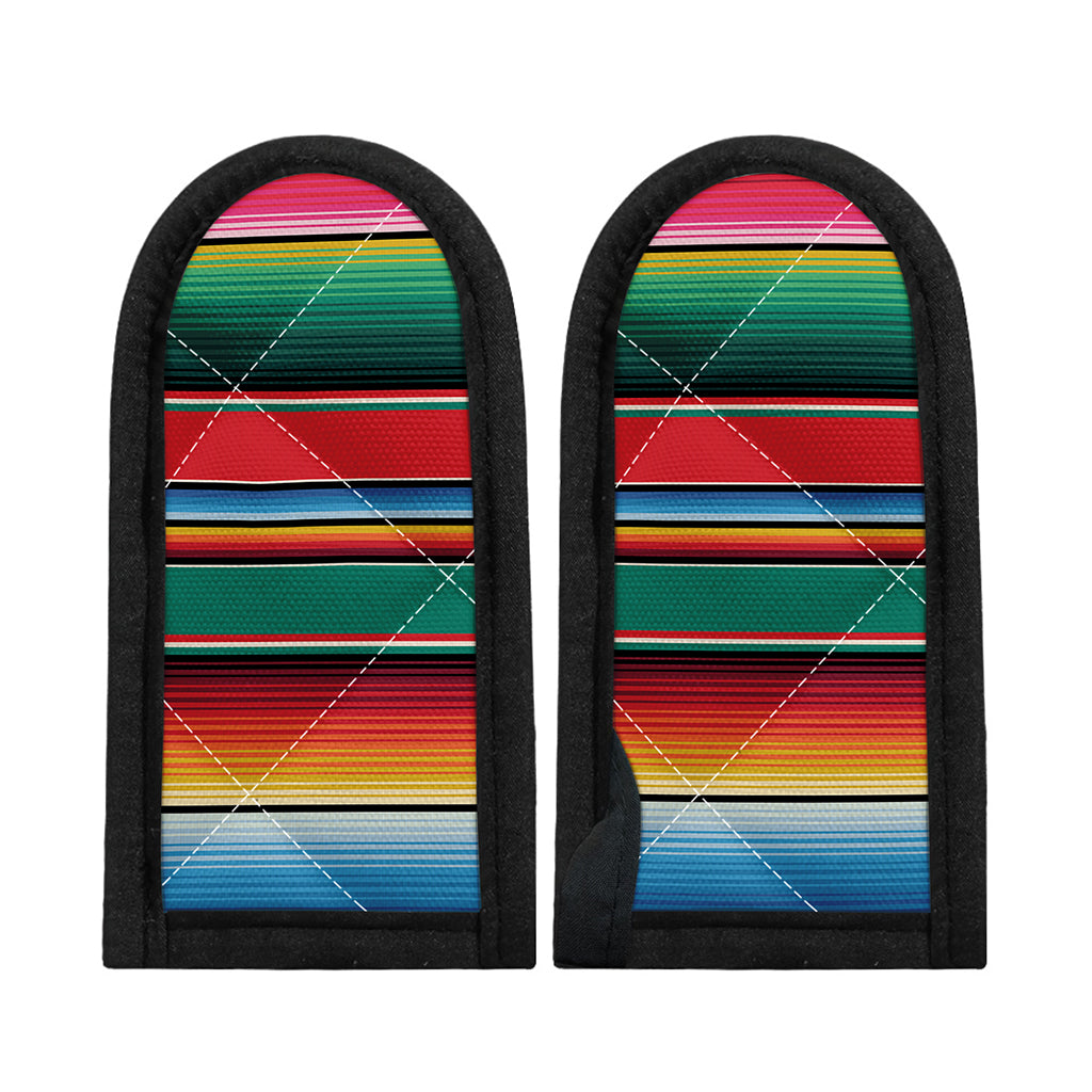 Colorful Mexican Blanket Pattern Print Skillet Handle Cover