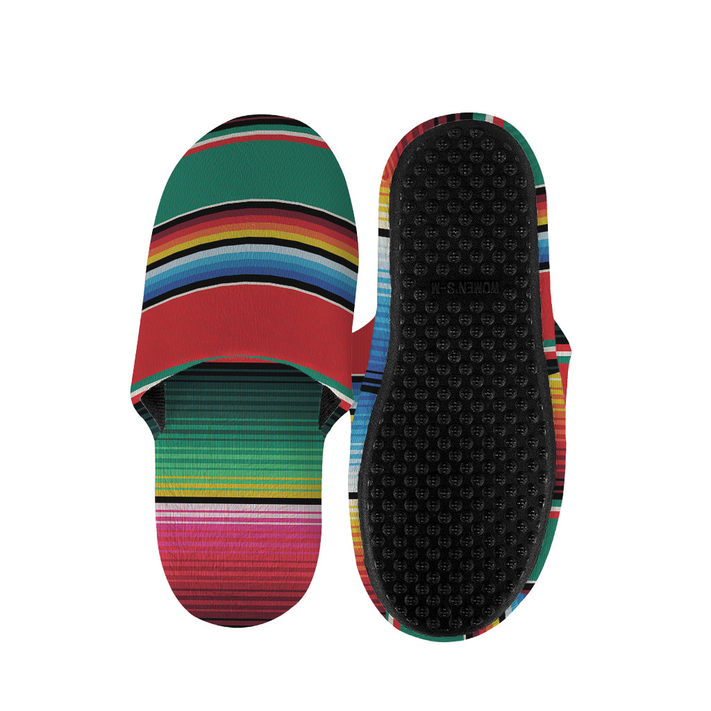 Colorful Mexican Blanket Pattern Print Slippers