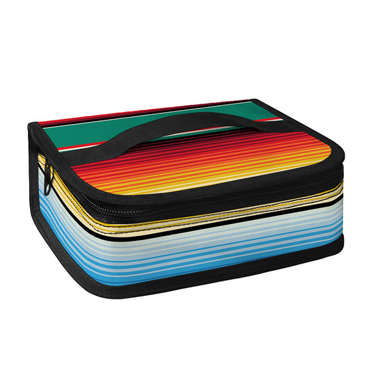 Colorful Mexican Blanket Pattern Print Small Lunch Bag