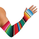 Colorful Mexican Blanket Pattern Print Sun Protection Arm Sleeves