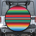Colorful Mexican Blanket Pattern Print Tire Cover