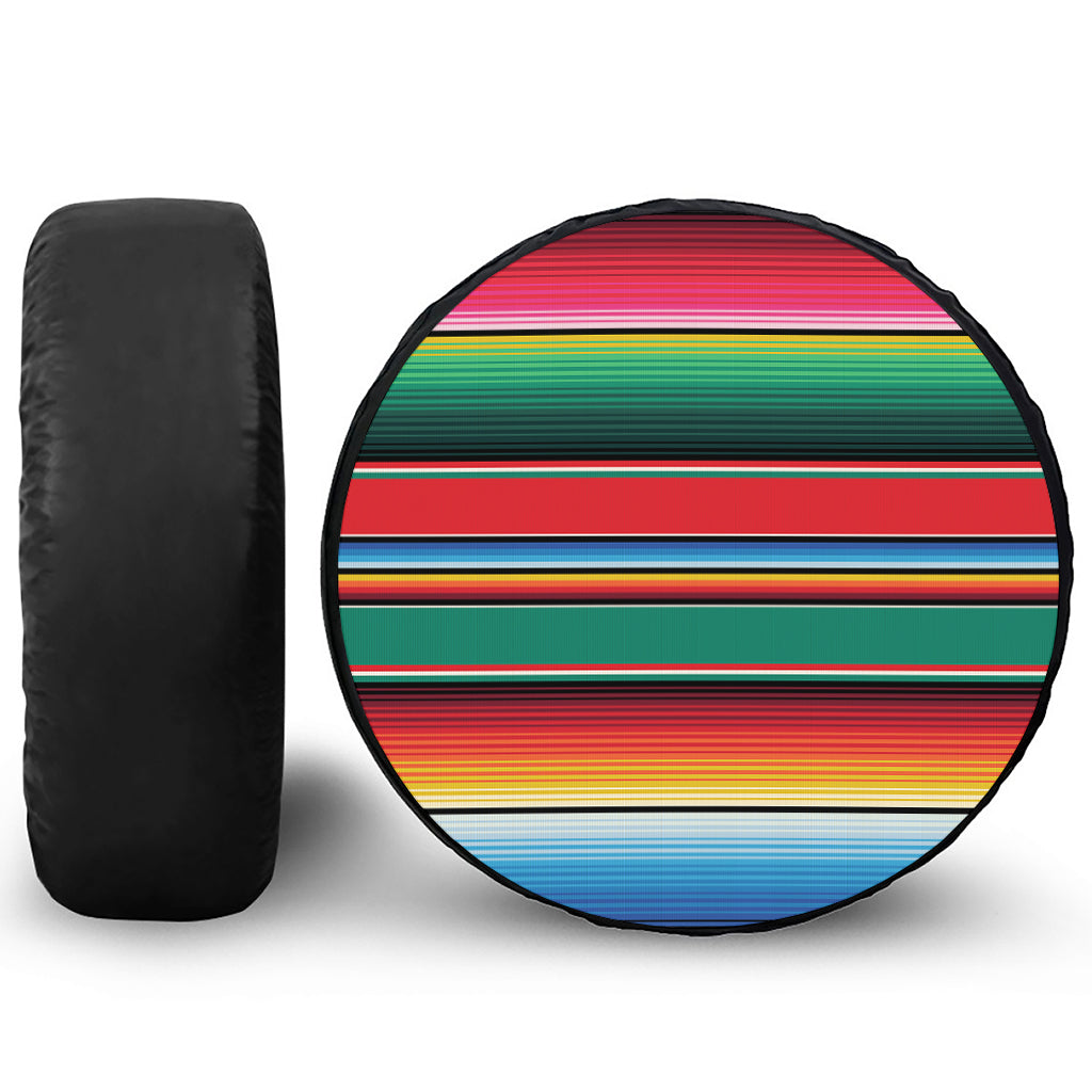 Colorful Mexican Blanket Pattern Print Tire Cover