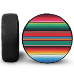 Colorful Mexican Blanket Pattern Print Tire Cover