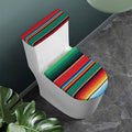 Colorful Mexican Blanket Pattern Print Toilet Lid And Tank Cover Set