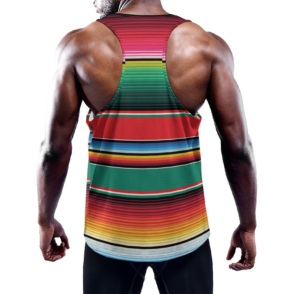 Colorful Mexican Blanket Pattern Print Training Tank Top