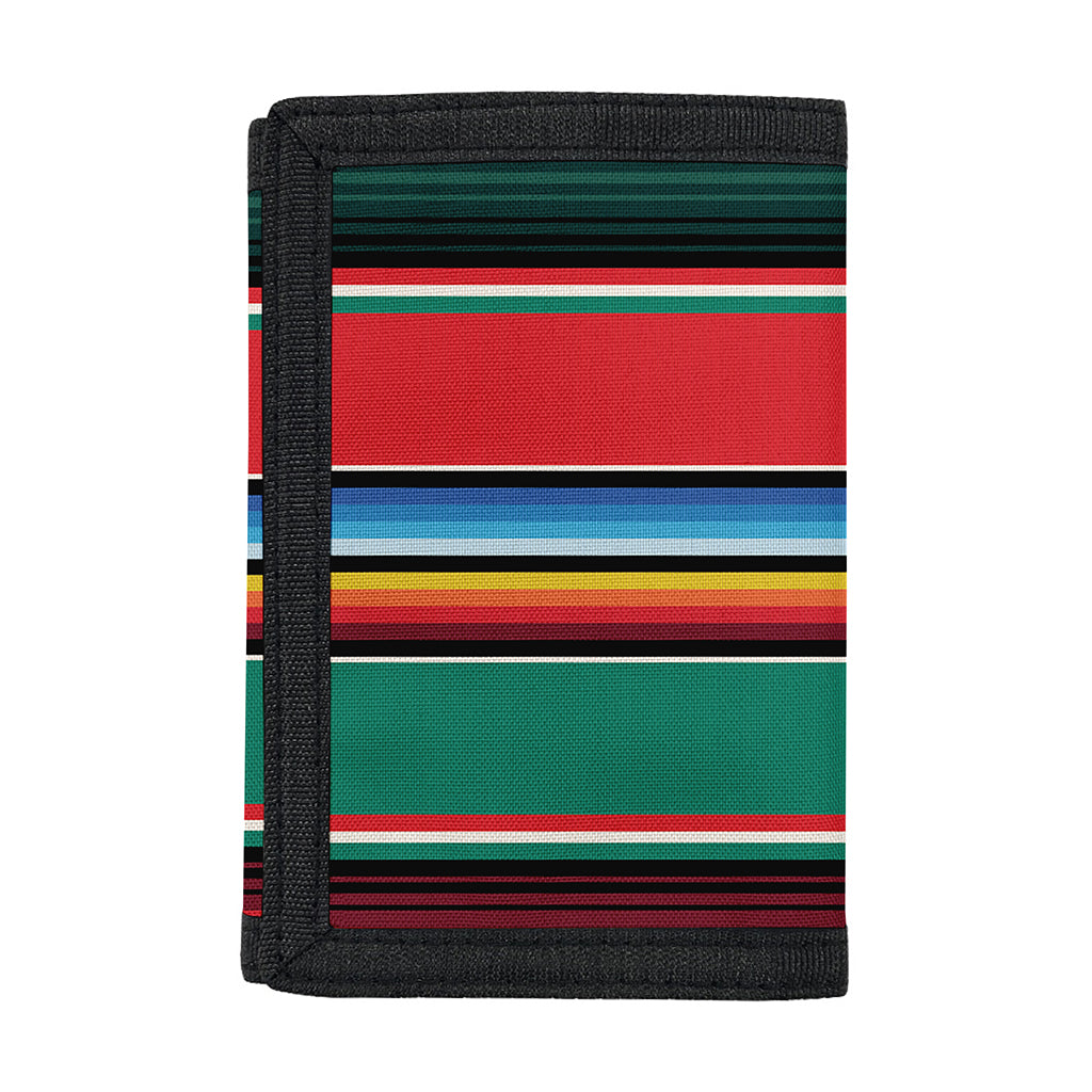 Colorful Mexican Blanket Pattern Print Trifold Wallet