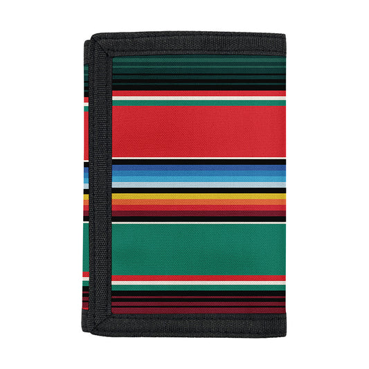 Colorful Mexican Blanket Pattern Print Trifold Wallet