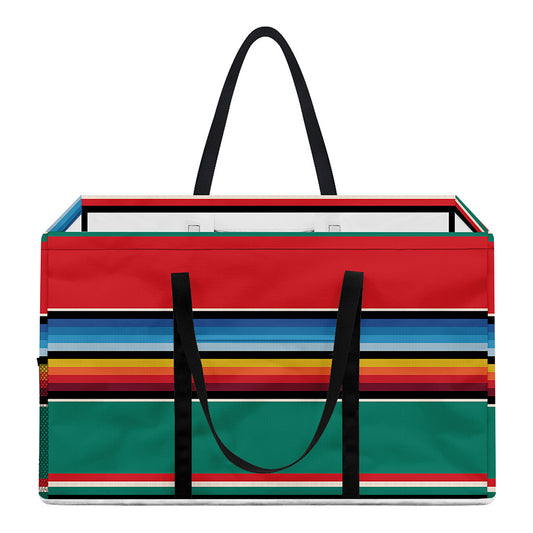 Colorful Mexican Blanket Pattern Print Utility Tote Bag