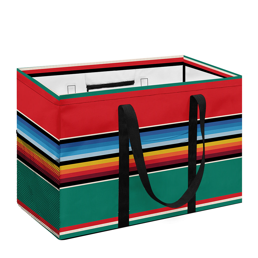 Colorful Mexican Blanket Pattern Print Utility Tote Bag