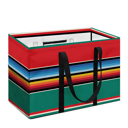 Colorful Mexican Blanket Pattern Print Utility Tote Bag