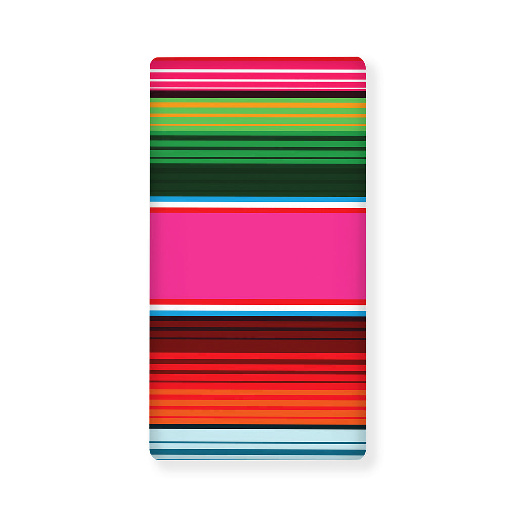 Colorful Mexican Blanket Stripe Print Baby Crib Sheet
