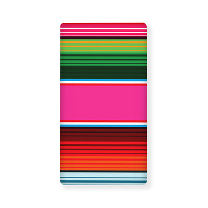 Colorful Mexican Blanket Stripe Print Baby Crib Sheet