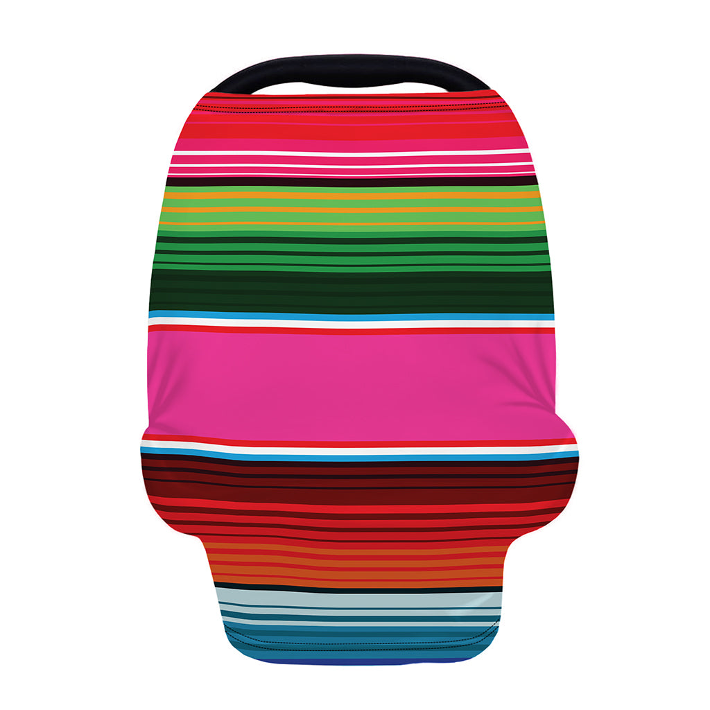 Colorful Mexican Blanket Stripe Print Baby Seat Cover