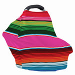 Colorful Mexican Blanket Stripe Print Baby Seat Cover