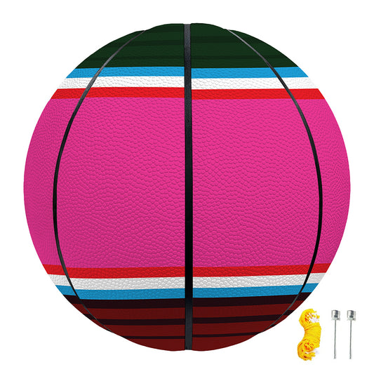 Colorful Mexican Blanket Stripe Print Basketball