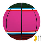 Colorful Mexican Blanket Stripe Print Basketball