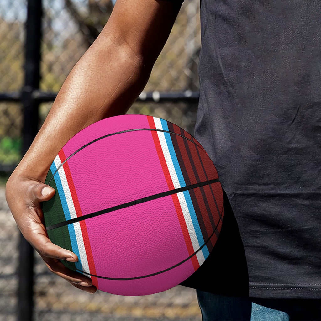 Colorful Mexican Blanket Stripe Print Basketball