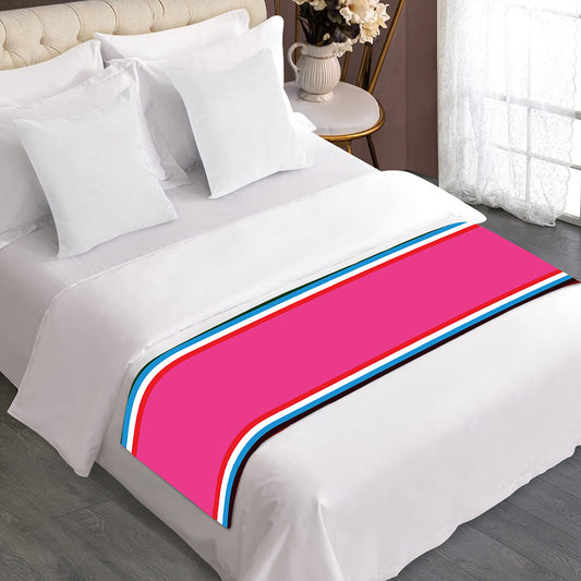 Colorful Mexican Blanket Stripe Print Bed Runner