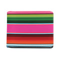 Colorful Mexican Blanket Stripe Print Bifold Wallet