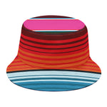 Colorful Mexican Blanket Stripe Print Bucket Hat