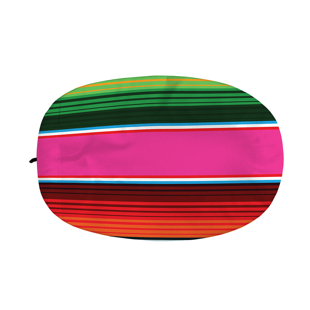 Colorful Mexican Blanket Stripe Print Car Side Mirror Covers