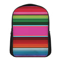 Colorful Mexican Blanket Stripe Print Casual Backpack