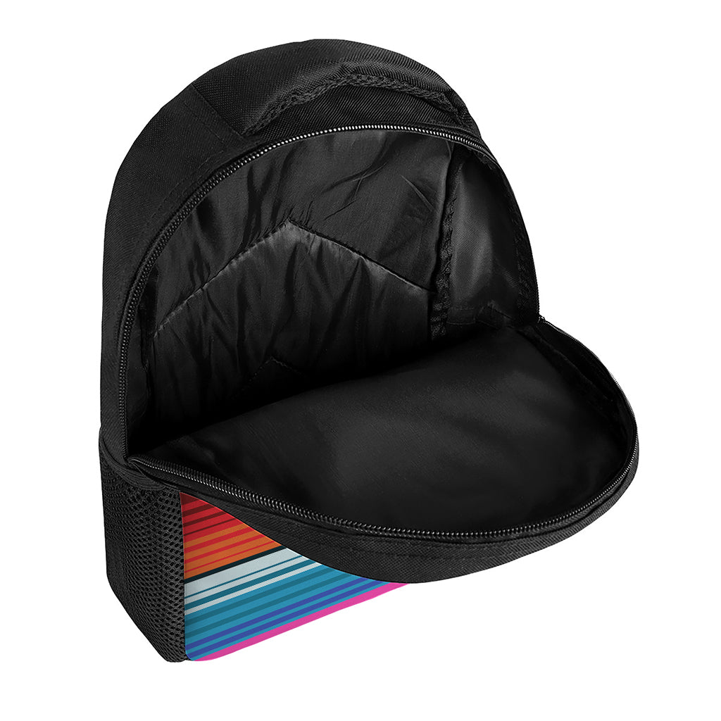 Colorful Mexican Blanket Stripe Print Casual Backpack