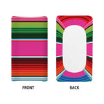 Colorful Mexican Blanket Stripe Print Changing Pad Cover