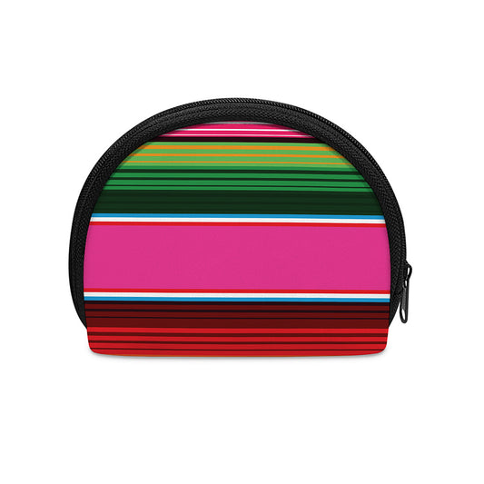 Colorful Mexican Blanket Stripe Print Coin Purse
