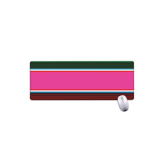 Colorful Mexican Blanket Stripe Print Extended Mouse Pad