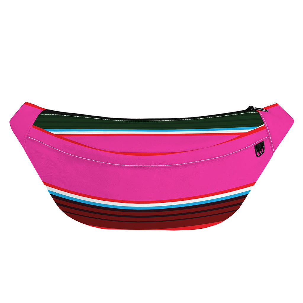 Colorful Mexican Blanket Stripe Print Fanny Pack