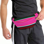 Colorful Mexican Blanket Stripe Print Fanny Pack