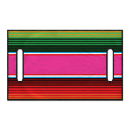 Colorful Mexican Blanket Stripe Print Golf Cart Seat Cover