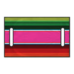 Colorful Mexican Blanket Stripe Print Golf Cart Seat Cover
