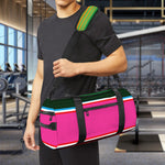 Colorful Mexican Blanket Stripe Print Gym Bag