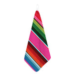 Colorful Mexican Blanket Stripe Print Hand Towel