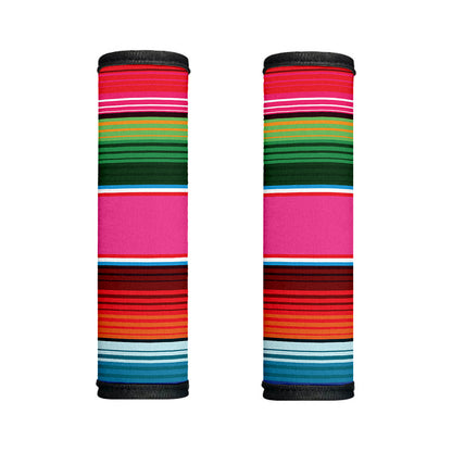 Colorful Mexican Blanket Stripe Print Handle Covers