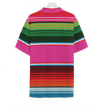 Colorful Mexican Blanket Stripe Print Hawaiian Shirt