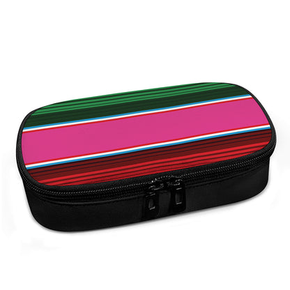 Colorful Mexican Blanket Stripe Print Insulin Cooler Travel Case