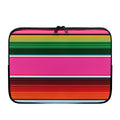 Colorful Mexican Blanket Stripe Print Laptop Sleeve