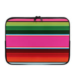 Colorful Mexican Blanket Stripe Print Laptop Sleeve