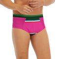Colorful Mexican Blanket Stripe Print Men's Briefs