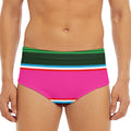 Colorful Mexican Blanket Stripe Print Men's Triangle Swim Briefs
