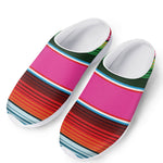 Colorful Mexican Blanket Stripe Print Mesh Casual Shoes