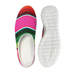 Colorful Mexican Blanket Stripe Print Mesh Casual Shoes