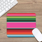 Colorful Mexican Blanket Stripe Print Mouse Pad