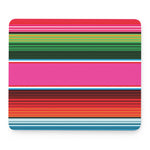 Colorful Mexican Blanket Stripe Print Mouse Pad